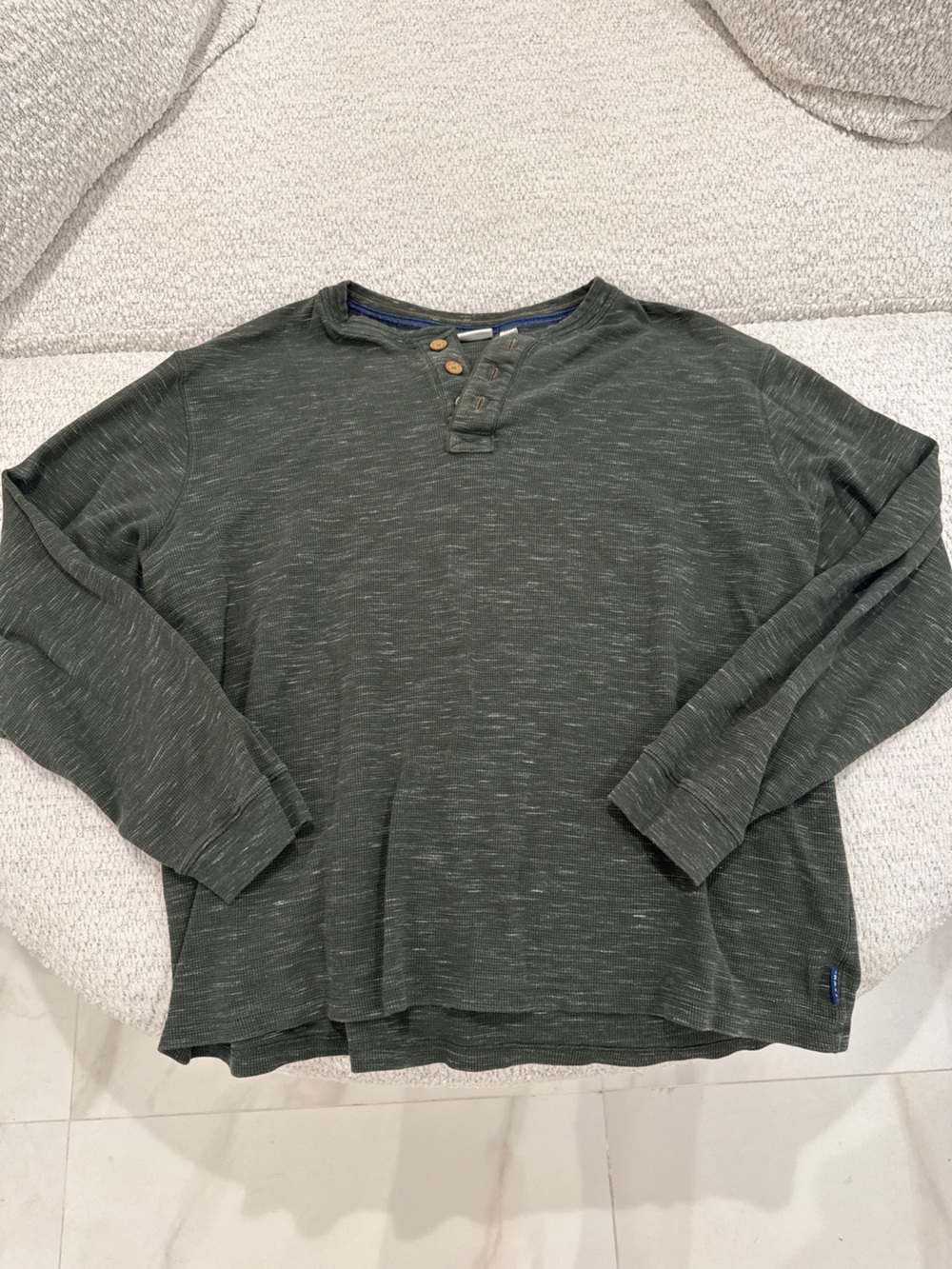 ROWM Men's Long Sleeve Henley Shirt
